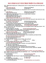 Câu hỏi trắc nghiệm bài 8 Giáo dục công dân lớp 12 (Có đáp án)